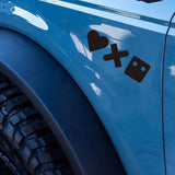 Game of Love Car Sticker Decal
