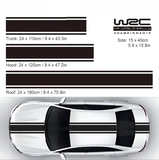 WRC Full Car Racing Stripes Decal Set