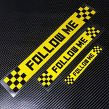 FOLLOW ME Caution Car Sticker Decal