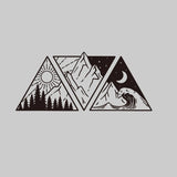 Sea to Sky Ocean Mountain Adventure Sticker Decal