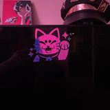 Sly Lucky Cat Decal Sticker