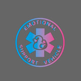 EMOTIONAL SUPPORT VEHICLE Car Sticker Decal