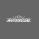 ANTISOCIAL X.X Windshield Decal Banner Sticker