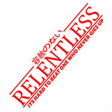 RELENTLESS Car Windshield Banner Sticker