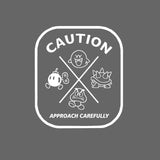 CAUTION APPROACH CAREFULLY Sticker Decal