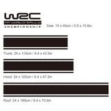 WRC Full Car Racing Stripes Decal Set