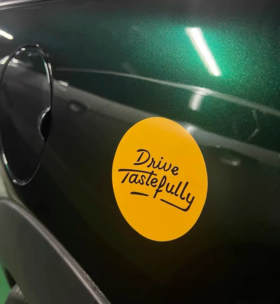 Drive Tastefully Cursive Car Sticker Decal – Top JDM Store