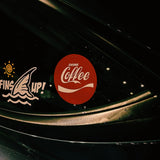 DRINK Coffee Classic Car Sticker Decal