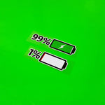 Battery Charging Sticker Decal