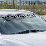 BAD DRIVERS CLUB Kanji Windshield Banner Sticker