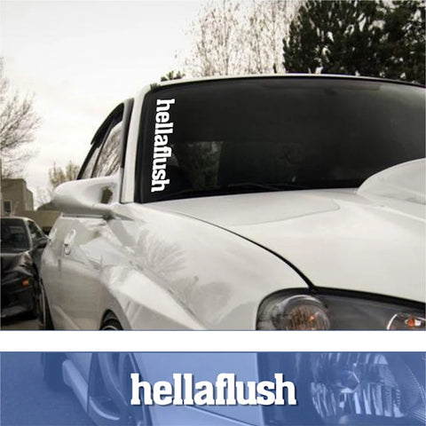 hellaflush Car Windshield Decal Sticker