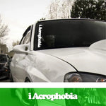 iAcrophobia Car Windshield Decal Sticker