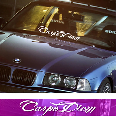 Carpe Diem Car Windshield Decal Sticker