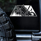 Sea to Sky Ocean Mountain Adventure Sticker Decal