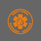 EMOTIONAL SUPPORT VEHICLE Car Sticker Decal