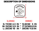 CAUTION APPROACH CAREFULLY Sticker Decal