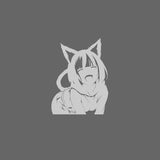 Anime Cat Girl Lick Sticker Decal