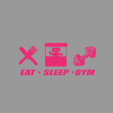 EAT SLEEP GYM Car Sticker Decal
