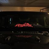 Hellacute Rear Window Banner Decal Sticker