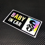 Racer Baby in Car Decal Sticker
