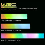 WRC Full Car Racing Stripes Decal Set