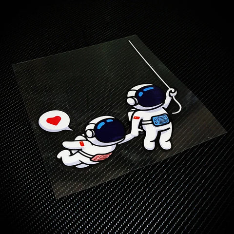 Astronaut Love Sticker Decal