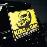 KIDS IN CAR KEEP YOUR DISTANCE Sticker Decal