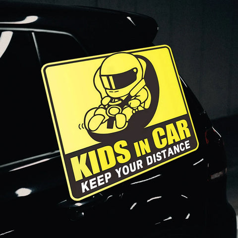 KIDS IN CAR KEEP YOUR DISTANCE Sticker Decal