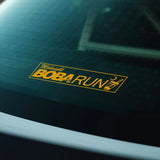Midnight BOBA RUN Car Sticker Decal