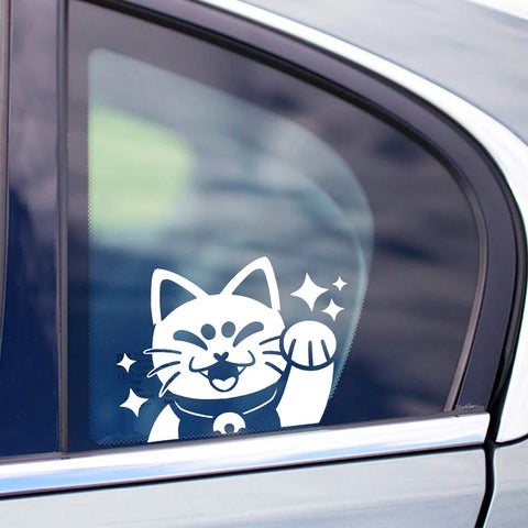 Sly Lucky Cat Decal Sticker