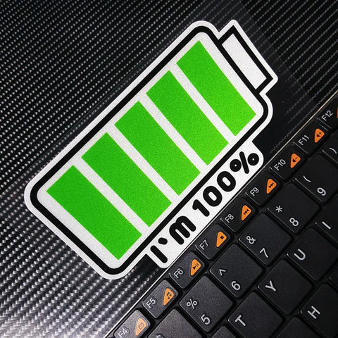 Battery Level Sticker Decal