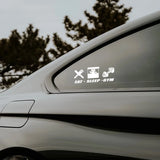EAT SLEEP GYM Car Sticker Decal