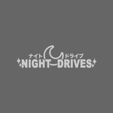 NIGHT DRIVES Kanji JDM Car Sticker Decal