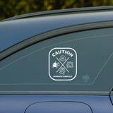 CAUTION APPROACH CAREFULLY Sticker Decal