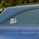 50th Anniversary HWS Car Sticker