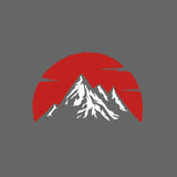 JDM Crimson Sky Mountain Sticker Decal