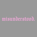 misunderstood. Windshield Decal Sticker