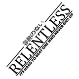 RELENTLESS Car Windshield Banner Sticker