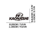 KAONASHI Clique logo with size measurements on a white background