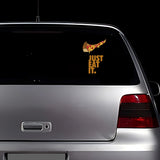JUST EAT IT. Pizza Slice Sticker Decal