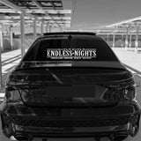 ENDLESS NIGHTS Car Tuner Sticker Decal