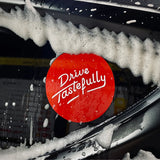 Drive Tastefully Cursive Car Sticker Decal