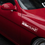 Midnight BOBA RUN Car Sticker Decal