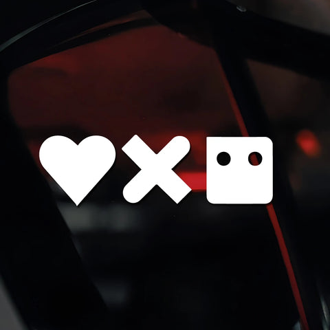 Game of Love Car Sticker Decal