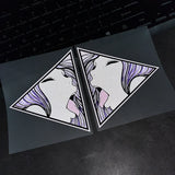 Anime Girl Lick Sticker Decal