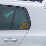 50th Anniversary HWS Car Sticker