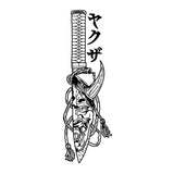 Oni Mask Tanto Dagger Windshield Sticker