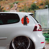 Samurai Spirit Silhouette Decal Sticker