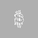 Crown Dollar Sign Car Decal Sticker