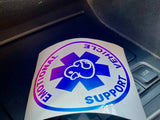 EMOTIONAL SUPPORT VEHICLE Car Sticker Decal